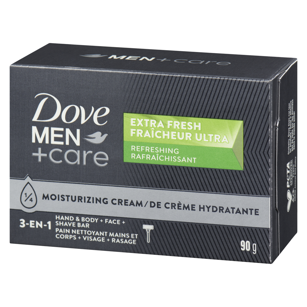 Dove Men+Care – Extra Fresh 3 in 1 Body, Face & Shave Bar