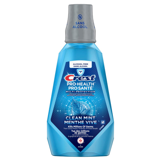 Crest Pro-Health Multi-Protection Mouthwash – Clean Mint (Alcohol-Free)