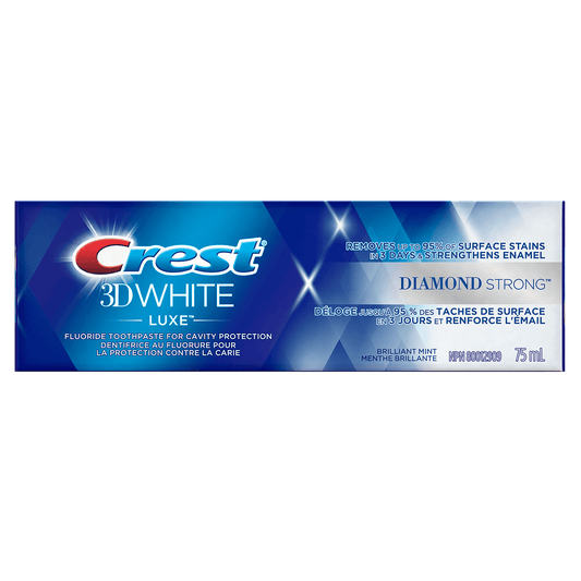 Crest 3D White Luxe Diamond Strong Toothpaste – Brilliant Mint